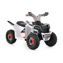 Kids Ride on ATV 4 Wheeler Quad Toy Car with Direction Control-White - C... - £91.14 GBP
