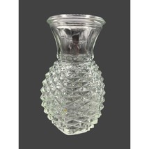 Vintage FTD Floral Glass Pineapple Shape Vase 6&quot; - £7.89 GBP