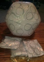 Lot of 4 White Polka Dot Beach Balls Approx 10 Inch New - £7.85 GBP