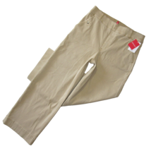 NWT SPANX 20312R Stretch Twill Cropped Wide Leg in Almond Khaki Pants L - $99.00