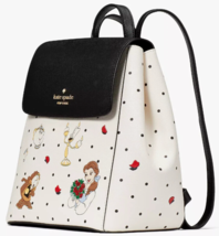 Kate Spade Disney Beauty and the Beast Flap Backpack KE566 White Black $429 - £134.49 GBP