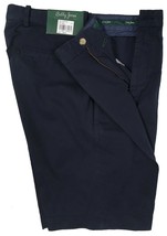 NEW $90 Bobby Jones Cotton Shorts!  *Navy*  *Signature Waistband*   *Flat Front* - £35.96 GBP
