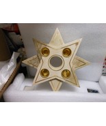 Hallmark &quot;Wooden Star Advent Candle Holder&quot; 2024 NEW - $461.44 MXN