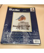 Bucilla Mad Blue Bird Counted Cross Stitch Kit 42733 Sealed NOS 2000 - $366.27 MXN