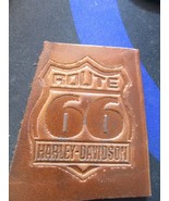 ROUTE 66 HARLEY DAVIDSON leather stamps, relief 3d, 2.1 x 2.1 inches aprox - £15.66 GBP