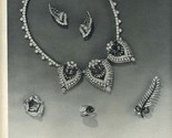 Cartier Diamonds and Rubies Superb New Creations 1950 Magazine Ad - £12.65 GBP