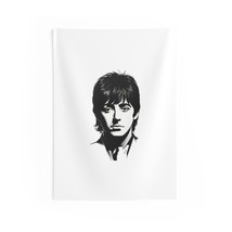 Paul McCartney Wall Tapestry: Black and White Iconic Singer Portrait, Durable Po - £21.23 GBP+