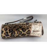 Show Colors Leopard Print Small Handbag Cosmetic Organizer Clasp Closure... - $21.15