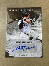 Nicky Delmonico 2018 Panini Diamond Kings Rookie Auto White Sox RC Autograph - £4.52 GBP
