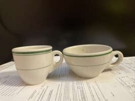 Vtg Original Tepco USA China Coffee Diner W/ Tea Cup Ware White with Gre... - £16.07 GBP