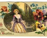 1910 Baumann Greeting from St Valentine Postcard - £7.78 GBP