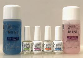 Gelish Gel Nail Polish Soak-Off Remover &amp; Cleanser Basic Care Kit Essentials - £31.46 GBP