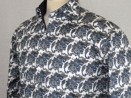 Men Shirt J.Valintin Turkey Usa 100% Egyptian Cotton Axxess Style A113-11 Blue image 10