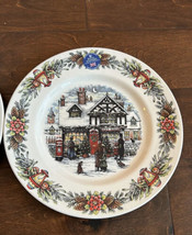 Set Of 2 Royal Stafford Dinner Plates TOY SHOP Holiday Christmas New - £32.28 GBP