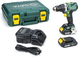 A Sata 18-Volt 1/2-Inch Drive Brushless Drill Driver Lithium-Ion Kit With 2 Amp - £108.66 GBP