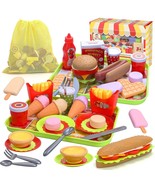 Fast Food Toys Play Food Toy Set,Kitchen Pretend Play Accessories Toy,In... - £32.72 GBP