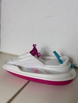 Vintage 1997 Mattel Barbie Wave Runner Jet Ski Vehicle Water Toy Pink &amp; White - £18.43 GBP