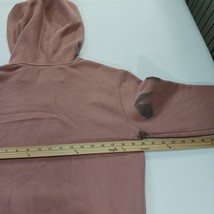 Aeropostale Hoodie Women's Size Medium Coral Pullover Embroidered Sweatshirt image 7