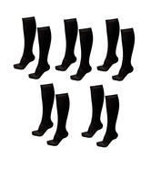 ASRocky Graduated Compression Socks (5 Pair) Anti-Fatigue Calf High Belo... - $47.17 CAD