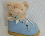 Vintage Russ Berrie Wind Up Music Bear Baby Shoe Musical Lullaby Rockaby... - $38.60