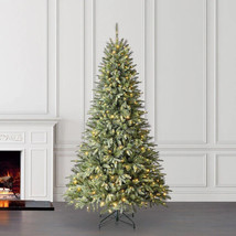 Holiday Living 7.5-ft Brighton Spruce Pre-lit Traditional Artificial Chr... - £222.68 GBP