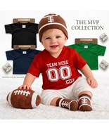 Custom Baby Football Jersey Set – Personalized Team, Name &amp; Number with ... - $40.00+