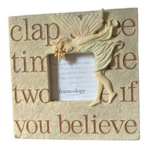 Frame ology Tinkerbell Resin Frame JM Barrie Quote 3D Fairy Clap If You Believe - £14.69 GBP