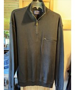 Pendleton Men’s S Black Long Sleeve 1/4 Zip High Neck Pullover Cotton Sw... - $24.25