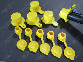 5-Pack Blitz Spout Caps +5 Free Yellow Gas Can Vents Worth $5.89 Blow Out Sale!! - £14.88 GBP