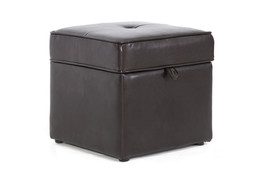 Chateauneuf Brown Modern Ottoman - Storage Ottoman - $1,179.85 MXN