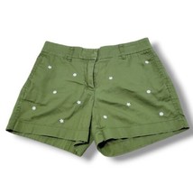 J Crew Shorts Size 0 W28xL4 Women&#39;s J.Crew Chino Shorts Casual Shorts Embroidery - £20.72 GBP