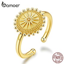 Sun Compass Finger Rings GolAdjustable Ring 925 Sterling Silver Fashion Jewelry  - £17.81 GBP