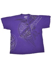 MMA Elite T Shirt Mens L Short Sleeve Graphic Print Purple Fighting Distressed - £19.21 GBP