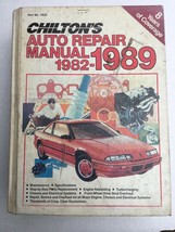 Chilton&#39;s Auto Repair Manual Handbook Rebuild Overhaul #7834 1982 - 1989 - $19.75