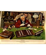 The Collector,  Norman Rockwell Limited Edition Franklin Mint Canvas Print 1973 - €20,60 EUR