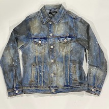 Embellish men&#39;s burns denim jacket in Dirty Light Indigo - size M - $103.95