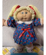 Vintage Cabbage Patch Kid Girl Lemon Hair Blue Eyes Hong Kong Head Mold ... - €237,72 EUR