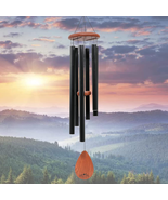Wind Chimes for outside Large - 38&quot; Black Heavy Duty Outdoor Chimes Porc... - £41.20 GBP