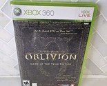 The Elder Scrolls IV Oblivion Game the Year Edition Xbox 360 CIB W/ Map ... - $14.80