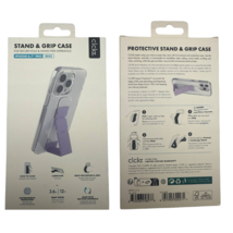 CLCKR Clear Stand Grip Case Clear Lilac iPhone 14 Pro Max 6.7&quot; Cover Holder - $301.71 MXN