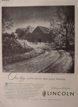 1945 Esquire Original Advertisement WWII Era LINCOLN Automobiles - £5.19 GBP