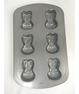Wilton Cake Pan Rabbit Easter Mini Bunnies Non Stick Baking Mold 6 Cavity - $223.22 MXN