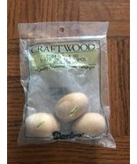 Craftwood 1-1/2 Inch Wooden Eggs (3)-Brand New-SHIPS N 24 HOURS - $186.82 MXN