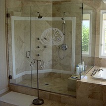 Shell Design Three - Coastal Design Series - Etched Decal - For Shower Doors, Gl - £15.73 GBP