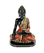 BUDDHA STATUE 10&quot; Meditation Meditating HIGH QUALITY Buddhist Black Gold... - $671.64 MXN