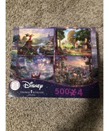 Disney - Thomas Kinkade Jigsaw puzzles 4 in 1 Multipack (4) 500 pc puzzl... - $44.73 CAD