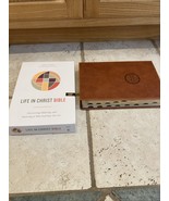 NKJV LIFE IN CHRIST BIBLE INDEXED BROWN LEATHER SOFT RED LETTER - €41,98 EUR