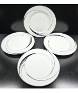 4 Block White Pearl Salad Plate Set Vintage Jewels Prince Table Dishes R... - $864.92 MXN