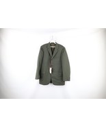 NOS Vintage 50s Rockabilly Mens Size 38R Wool 3 Button Suit Jacket Blaze... - £141.96 GBP