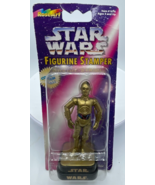 Star Wars C-3PO Figurine Stamper Rose Art Vintage 1997 Figure - £4.44 GBP
